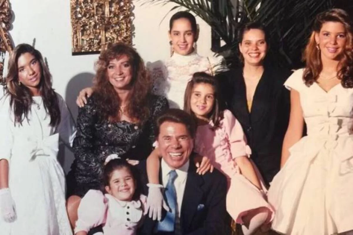 Silvia Abravanel em foto rara de família