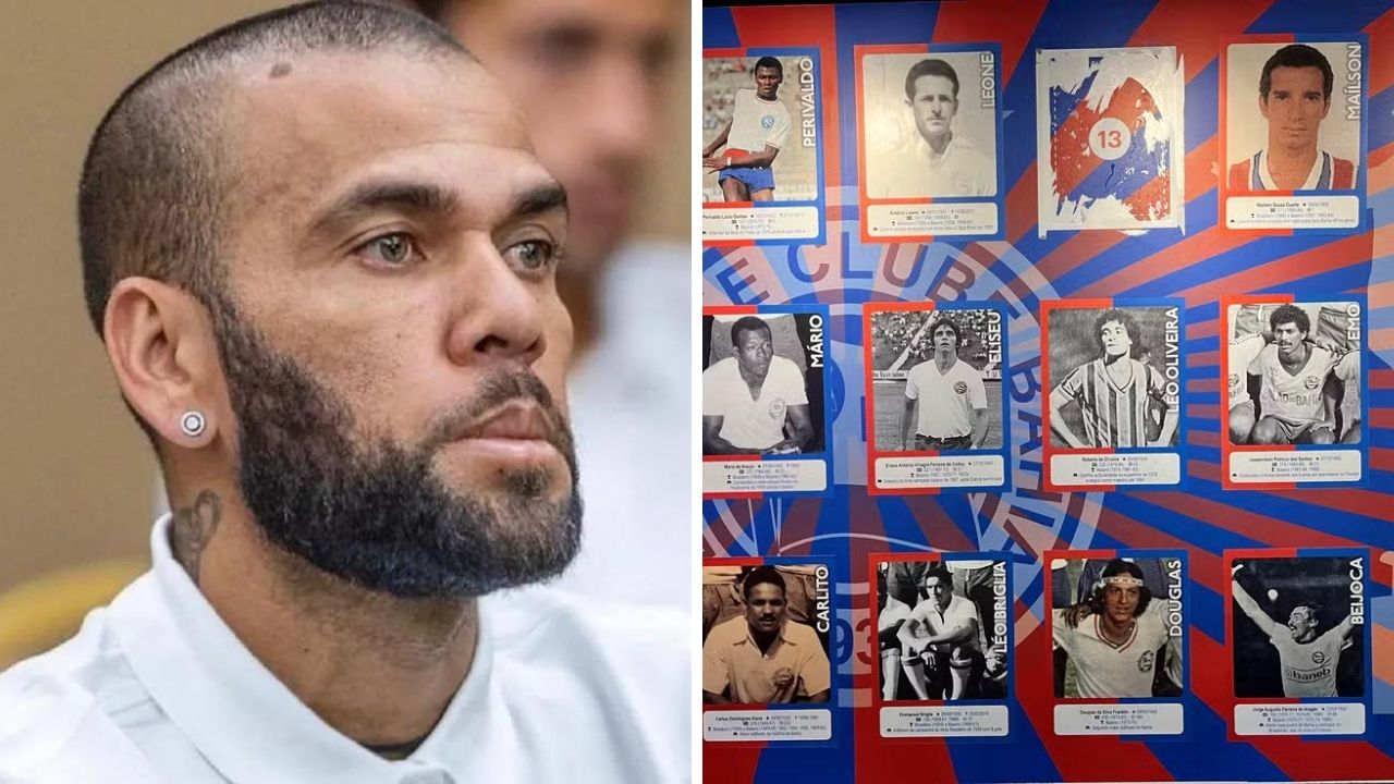 Foto de Daniel Alves é removida de museu do Bahia após condenação por estupro