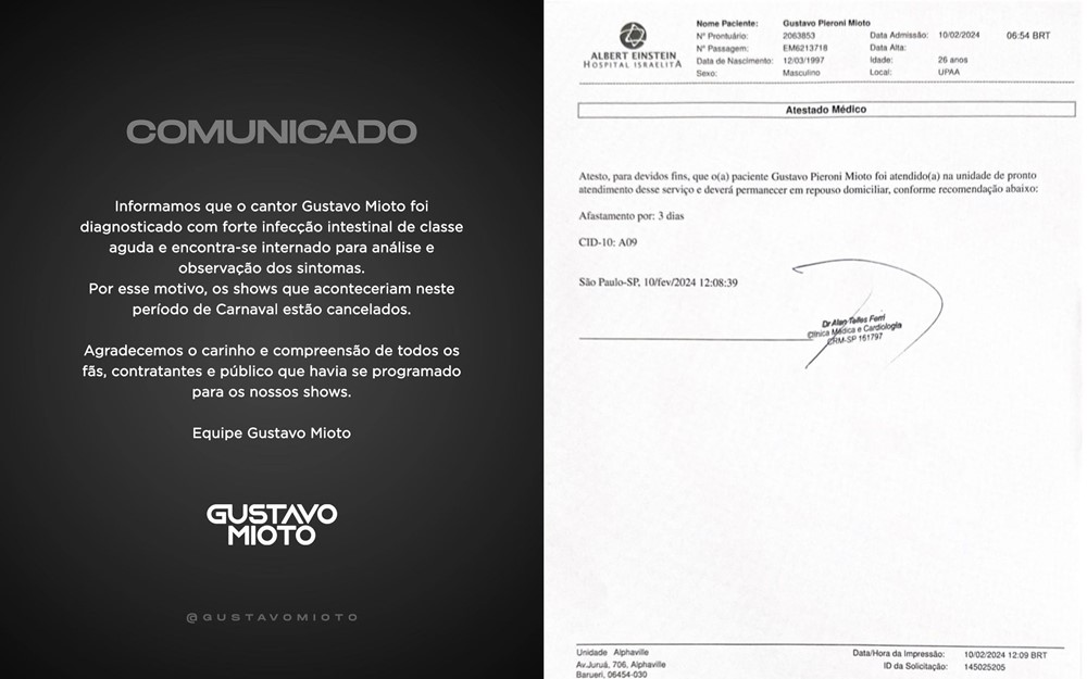 Gustavo Mioto Comunicado