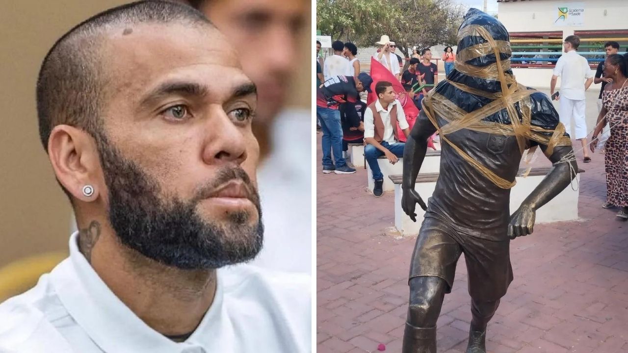 Moradores de Juazeiro pedem retirada da estátua de Daniel Alves