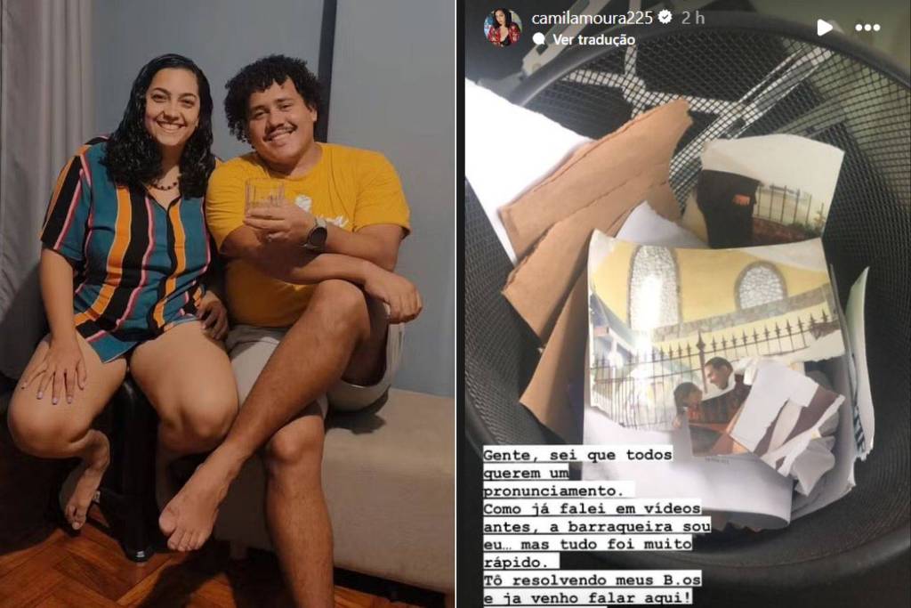 BBB 24 Esposa de Lucas indica término, rasga fotos de casal e declara torcida para Davi