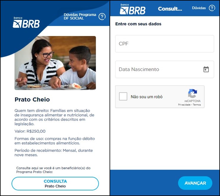 Consultar o Prato Cheio pelo CPF