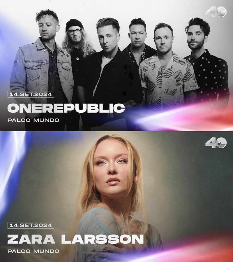 OneRepublic e Zara Larsson confirmados no Rock in Rio 2024