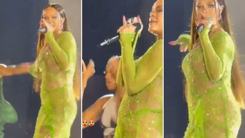 Rihanna faz show para herdeiro bilionário na Índia e fãs especulam nova gravidez