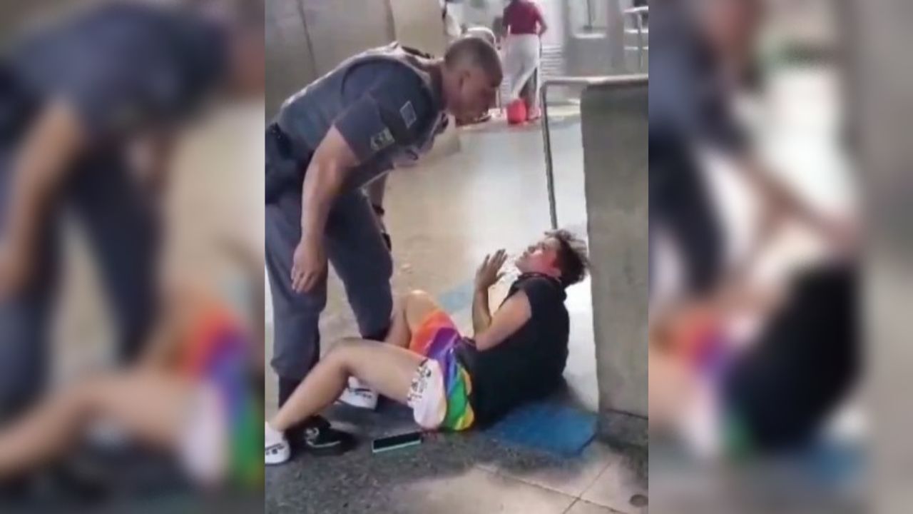 Policial é afastado após agredir mulher na Estação da Luz em SP Vídeo viraliza nas redes sociais