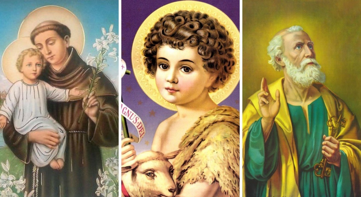 três Santos principais das Festas Juninas