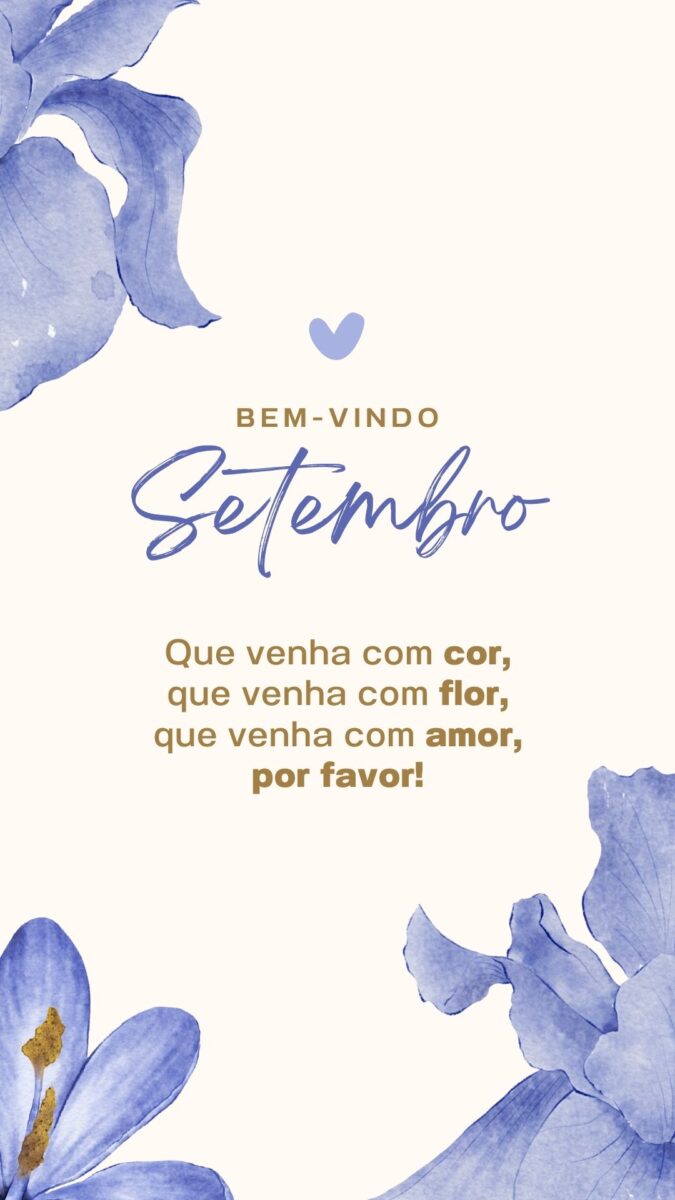 Story Bem-Vindo Setembro