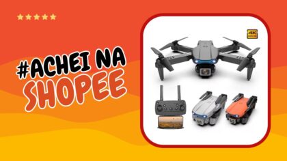 Drone Profissional com Câmera de 4K Achei na Shopee