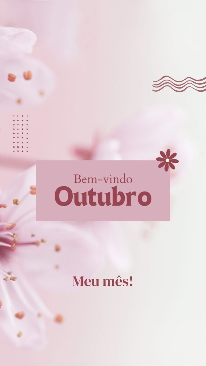 Story Bem-Vindo Outubro