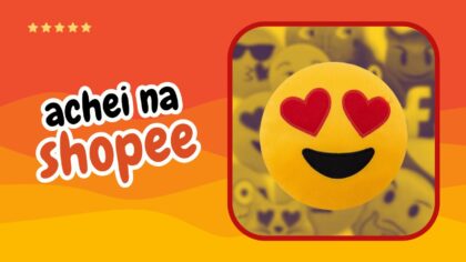 Melhor Almofada Emoji Rosto Sorridente Com Olhos De Coração Pelúcia