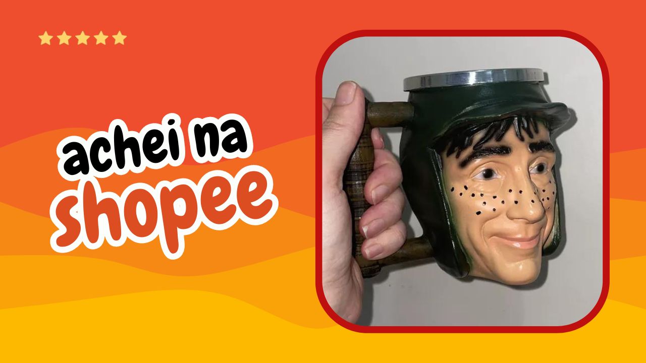 Melhor Caneca do Chaves em Inox 3D