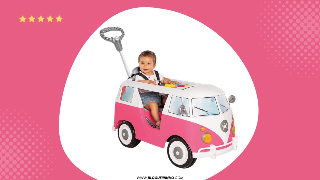 Melhor Carro Infantil Calesita kombina rosa