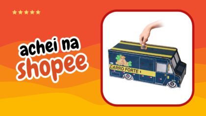 Melhor Cofre de MDF Carro Forte Achei na Shopee