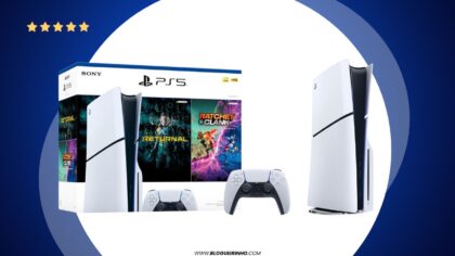 Melhor Console PS5 Slim com 2 Jogos Digitais (Returnal e Ratchet & Clank) e Controle Sem Fio DualSense