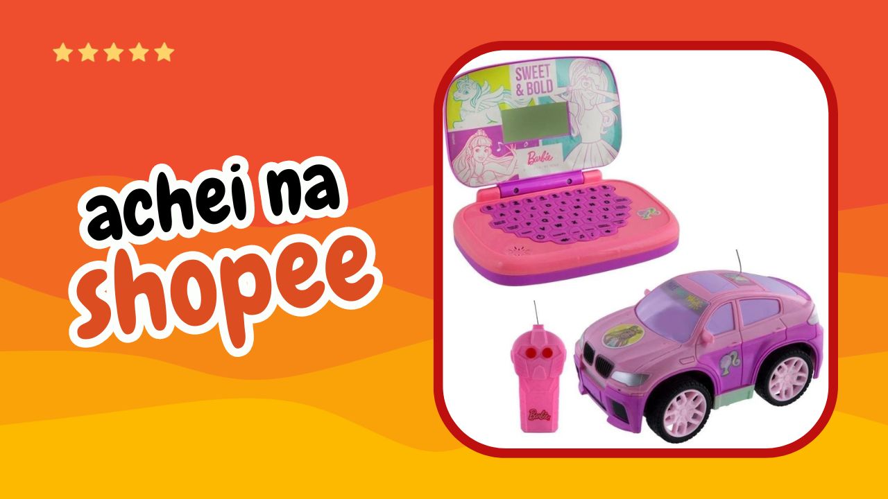 Melhor Kit Barbie - Veículo Style Machine + Laptop Bilíngue