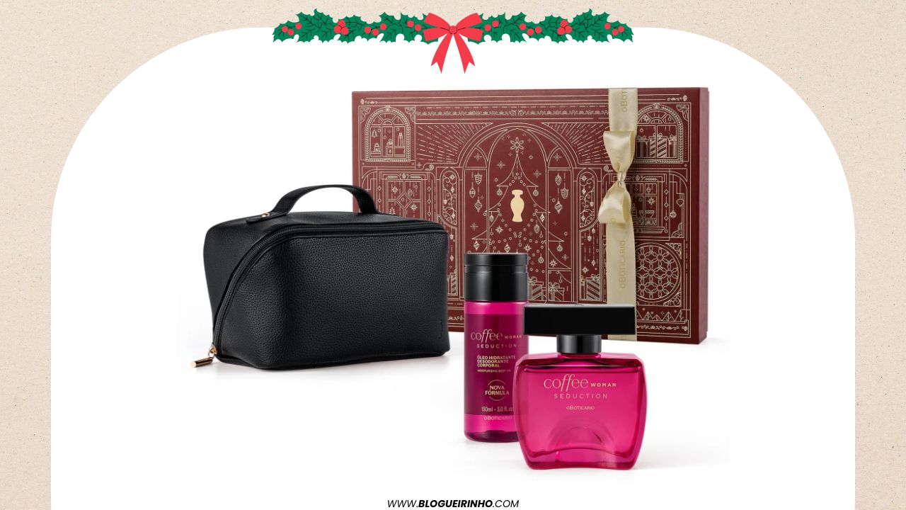 Melhor Kit Presente de Natal O Boticário Coffee Woman Seduction (3 itens), Feminino