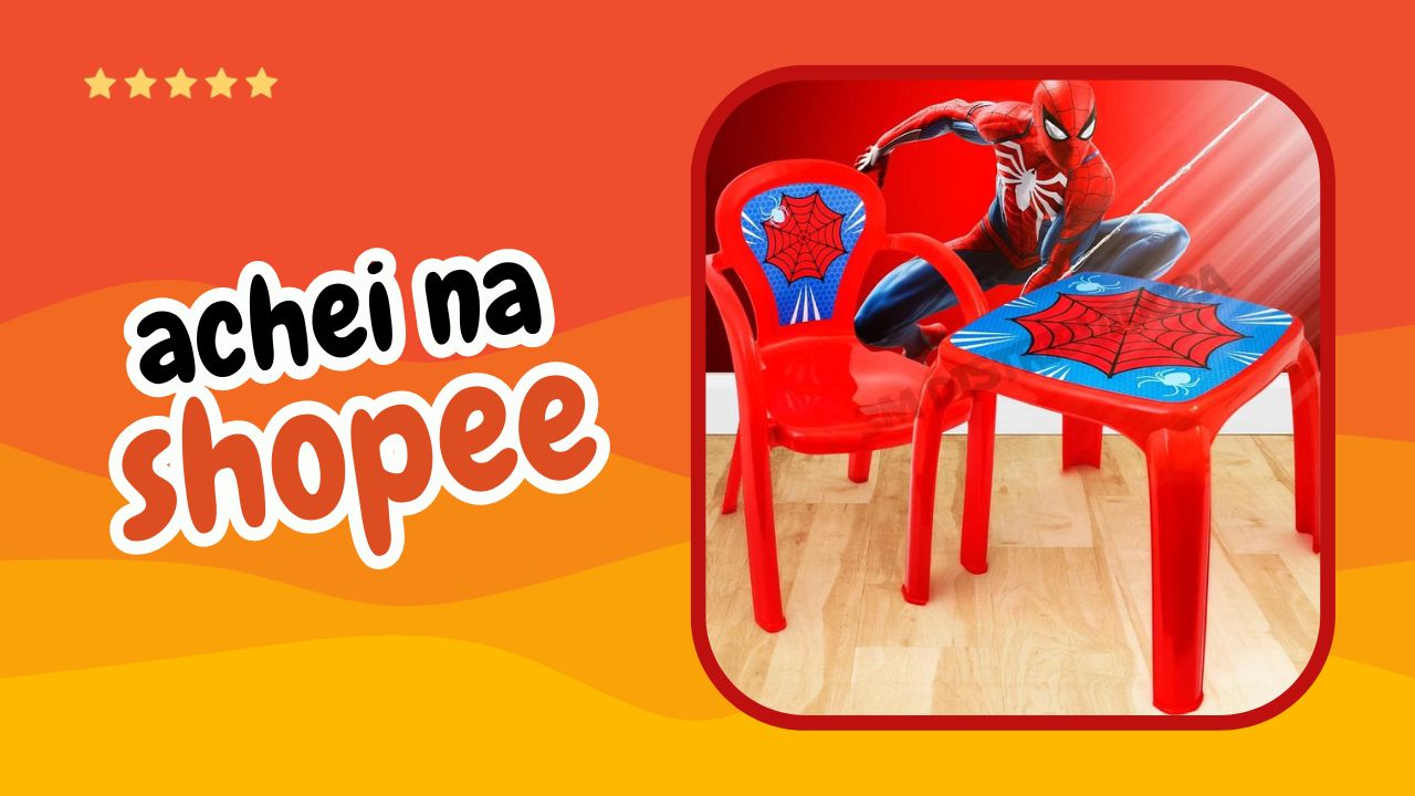 Melhor Kit de Mesa e Cadeira Infantil Decorada