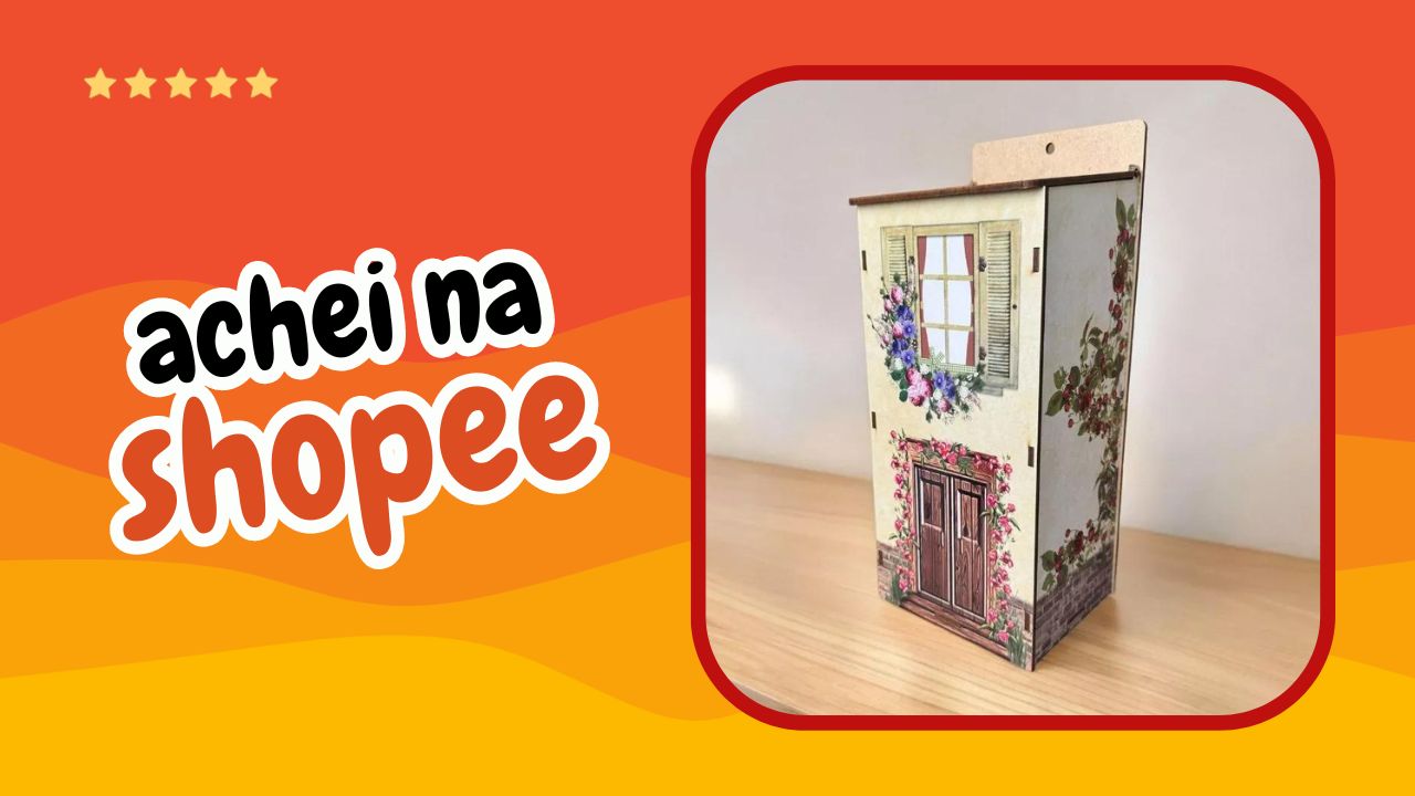 Melhor Puxa Saco Casinha MDF Achei na Shopee