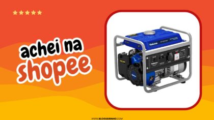 Melhor gerador à gasolina 1,2 KVA GT1200AW da Tekna Achei na Shopee