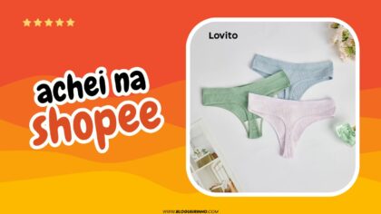 Melhores Calcinhas Sexy Simples Lovito 3 Peças Achei na Shopee