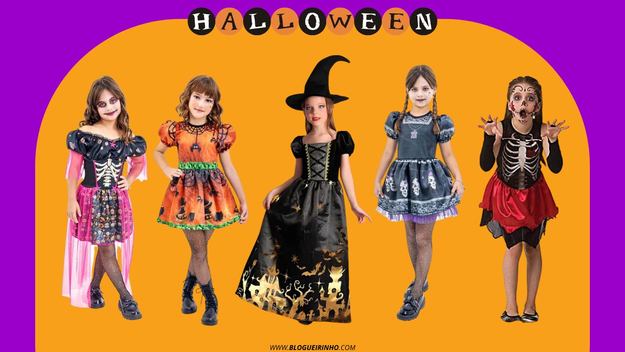 Melhores Fantasias de Halloween Infantil para Meninas