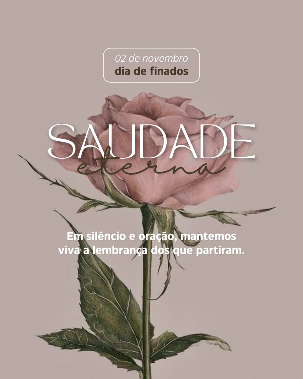 Post Instagram Dia de Finados