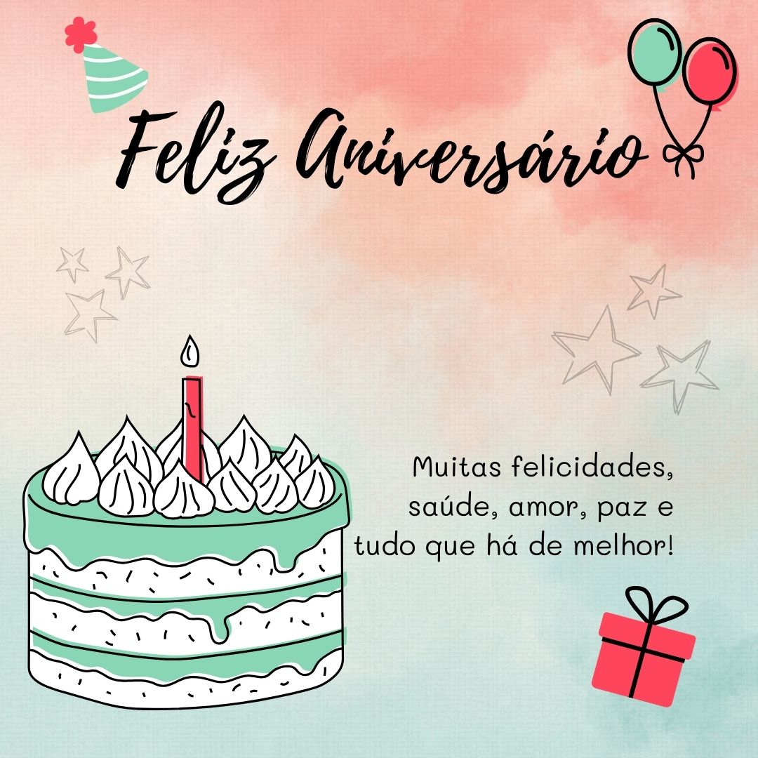 Post feliz aniversário para WhatsApp