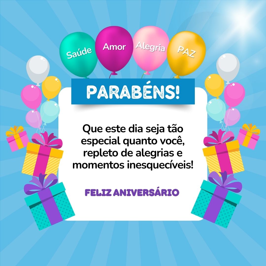 Post feliz aniversário para WhatsApp