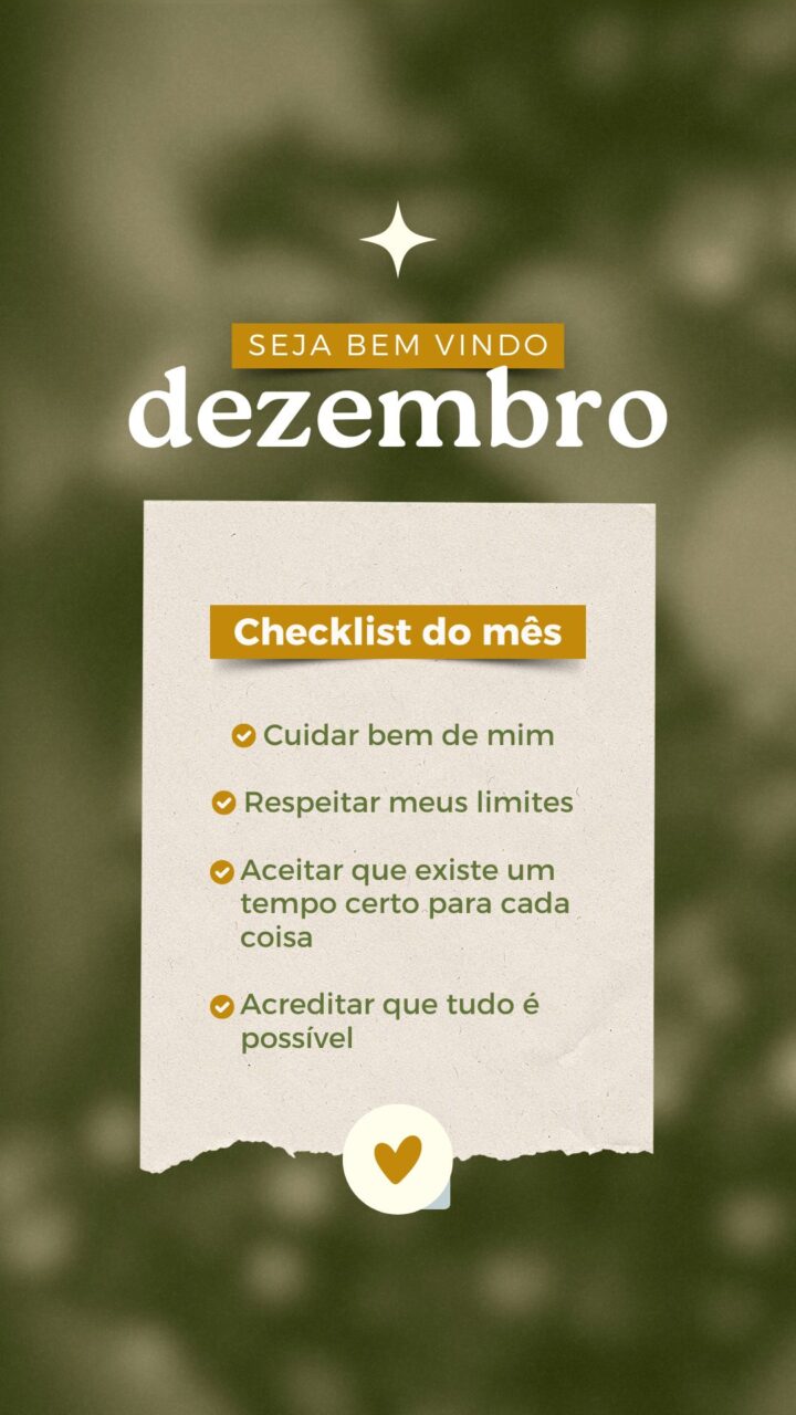 Story Bem-Vindo Dezembro