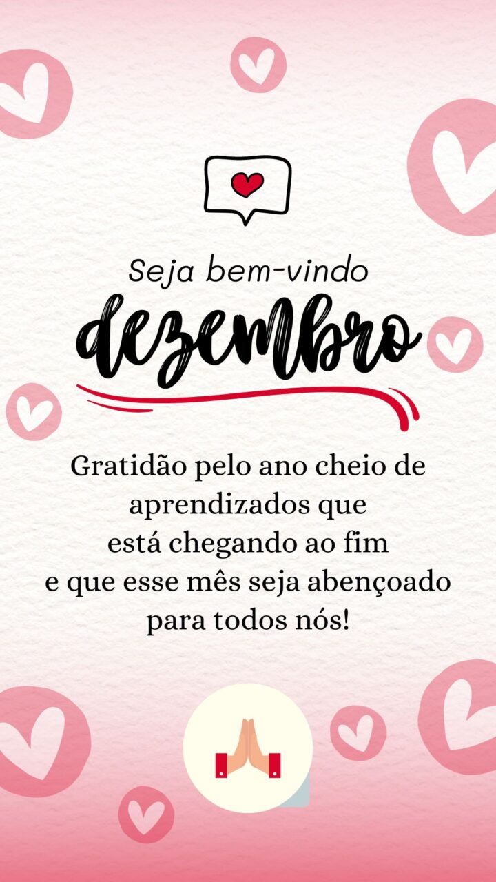 Story Bem-Vindo Dezembro