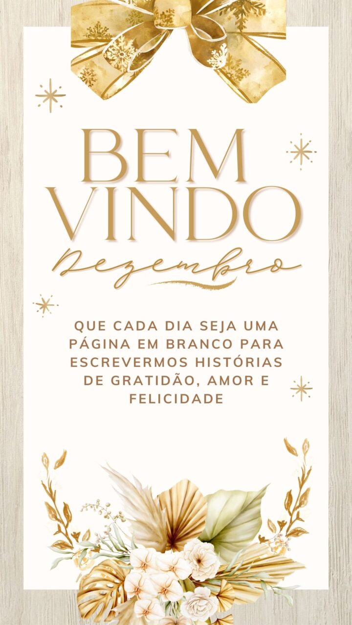 Story Bem-Vindo Dezembro