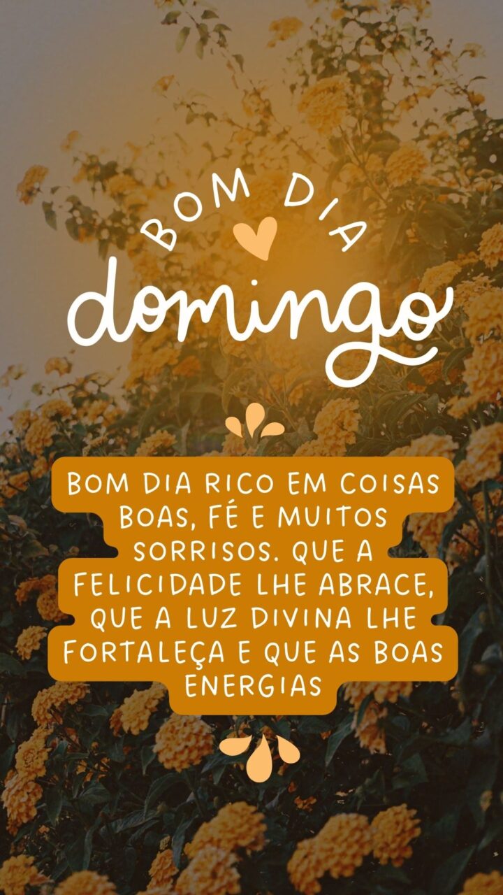 Story Bom Dia Domingo