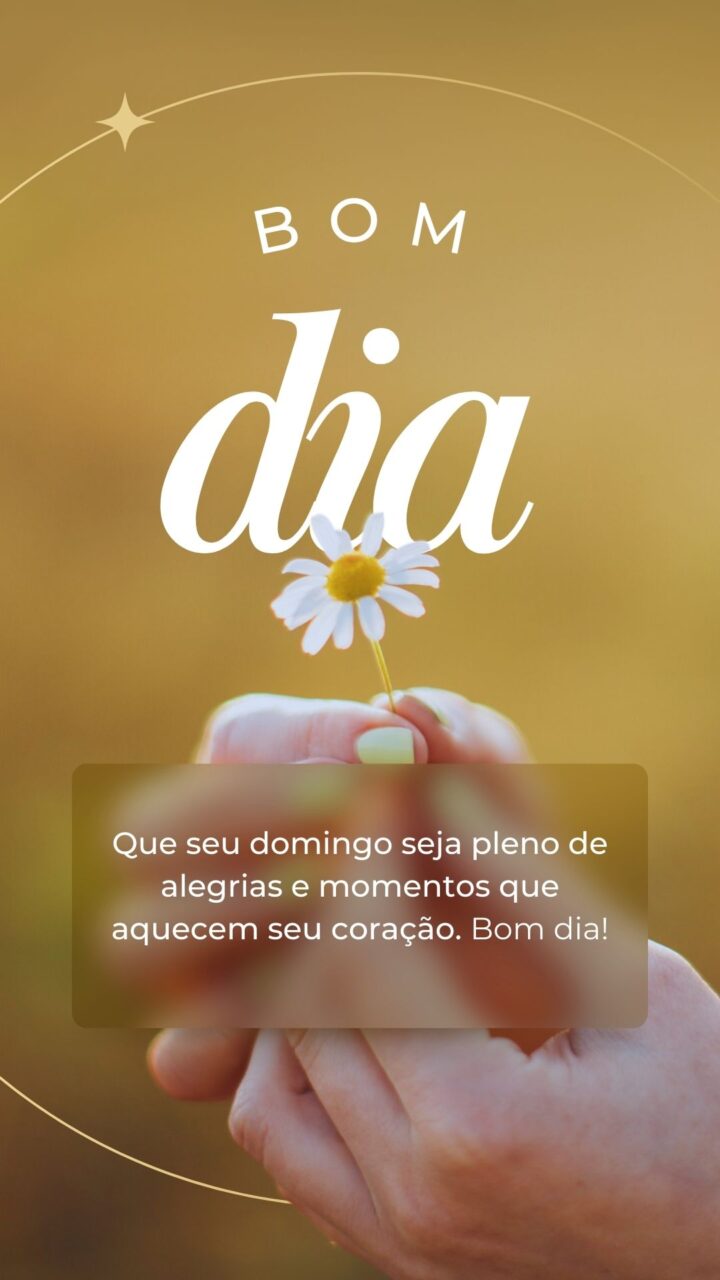 Story Bom Dia Domingo