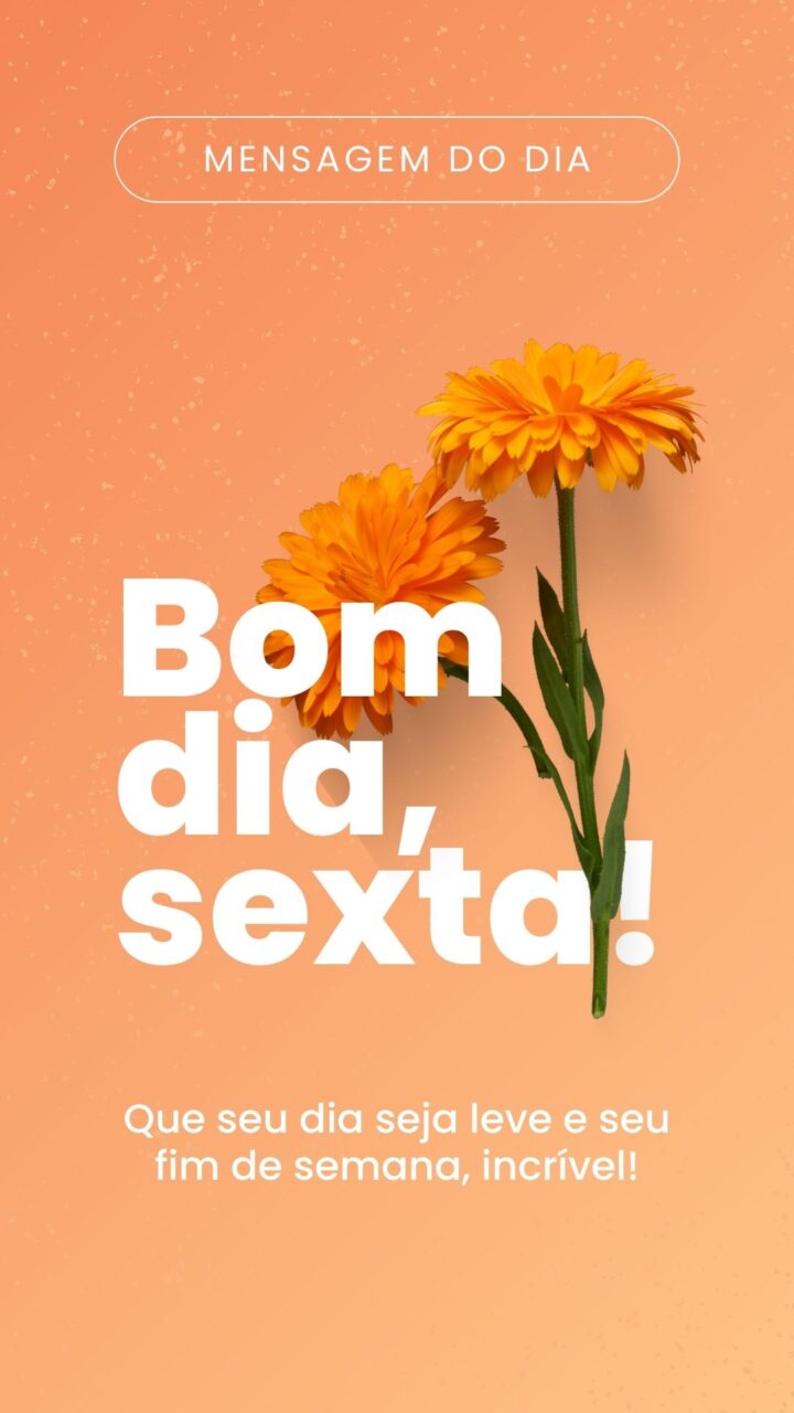 Story Bom Dia Sexta-Feira 