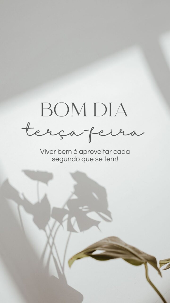 Story Bom Dia Terça-Feira