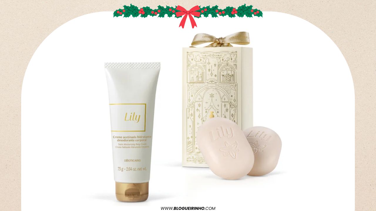 Melhor Kit Presente de Natal O Boticário Lily Autocuidado (3 itens), Feminino