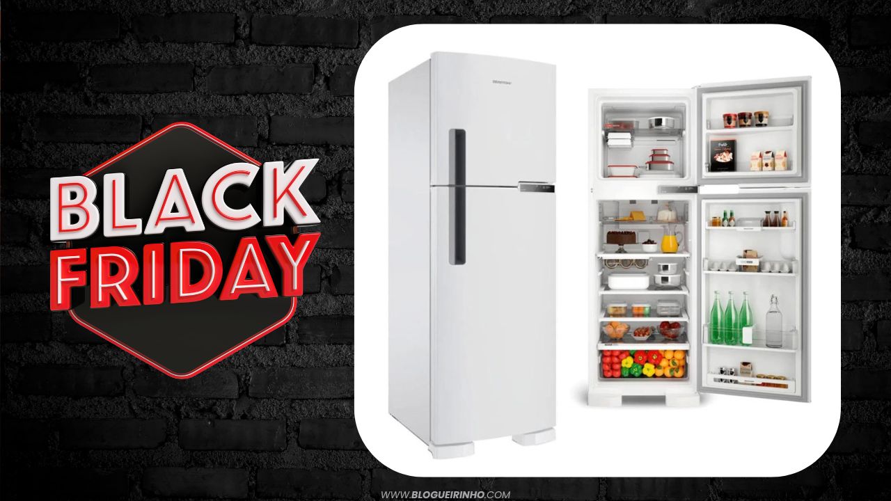 Oferta Black Friday Geladeira Brastemp 375L 2 Portas Frost Free, Branca