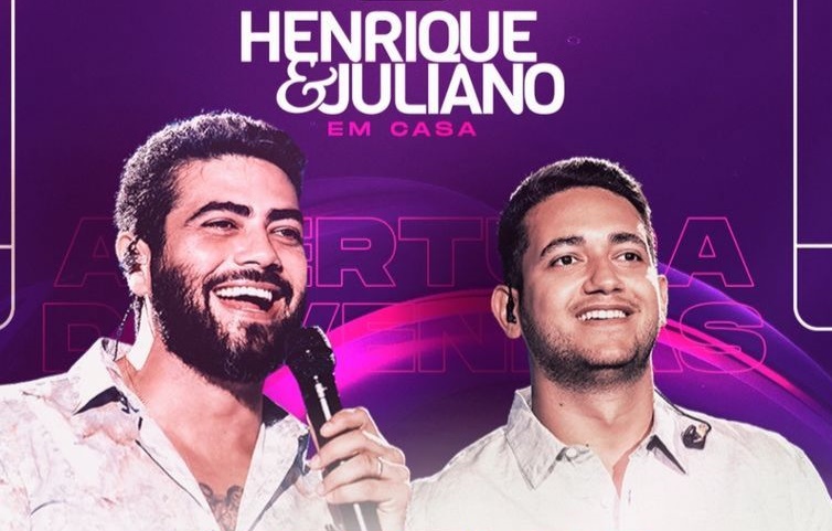 Show de Henrique e Juliano em Goiânia 2025 ingressos à venda para o festival Em Casa